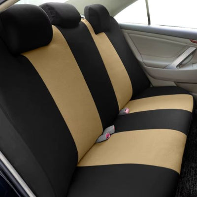 Housse-de-siège-de-voiture-beige-et-noir-arrière