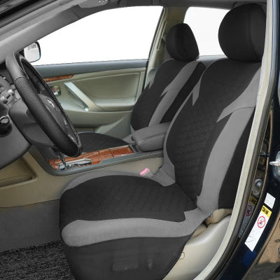 Housse-de-siège-de-voiture-gris-et-noir-avant