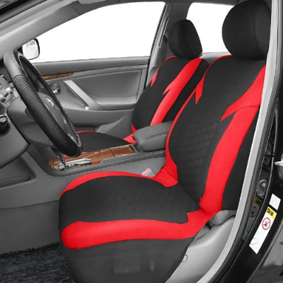 Housse-de-siège-de-voiture-rouge-et-noir-avant