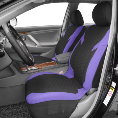 Housse-de-siège-de-voiture-violet-et-noir-avant